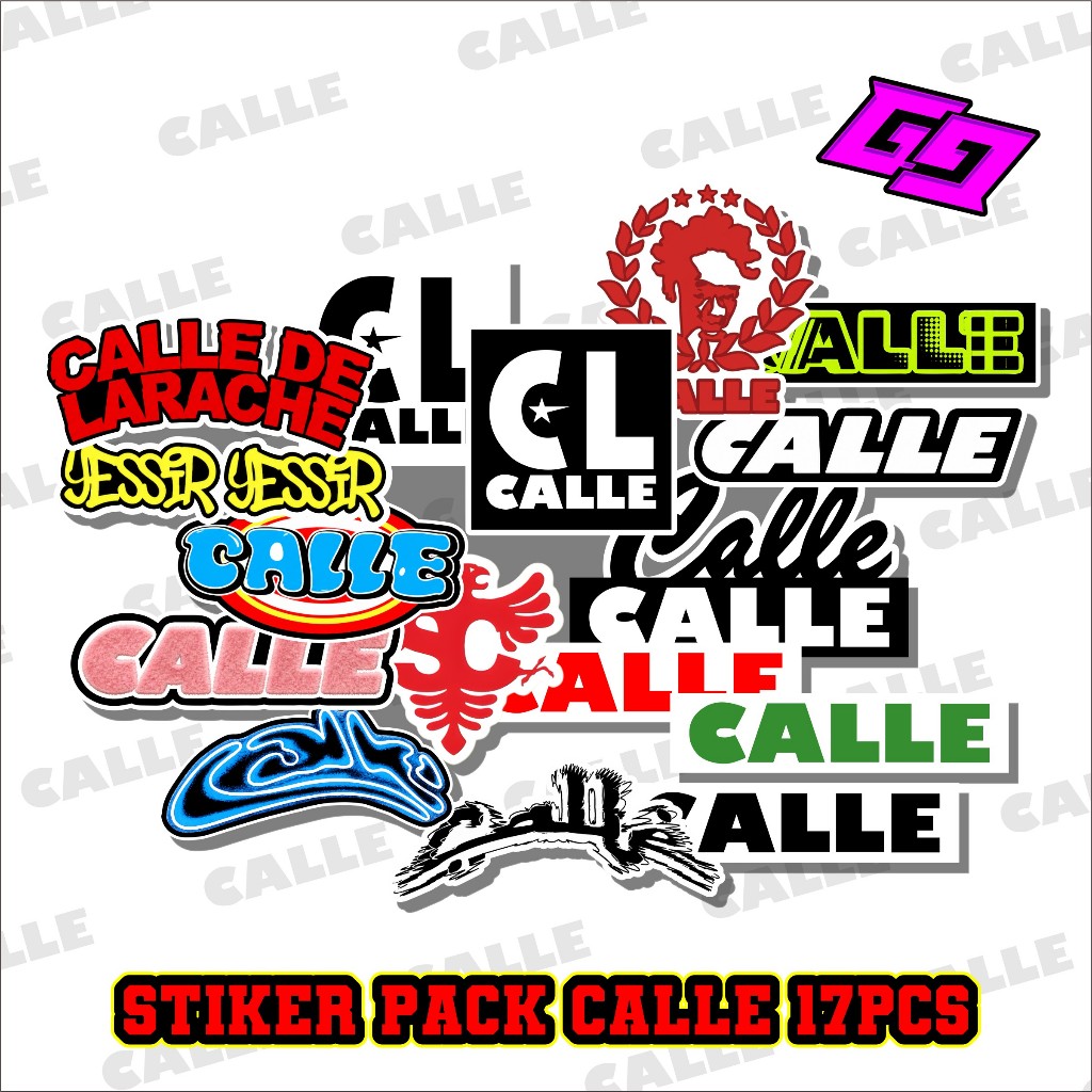 CALLE PACK STICKERS COOL CALLE PACK STICKERS เฉพาะจุด 17 ชิ้น