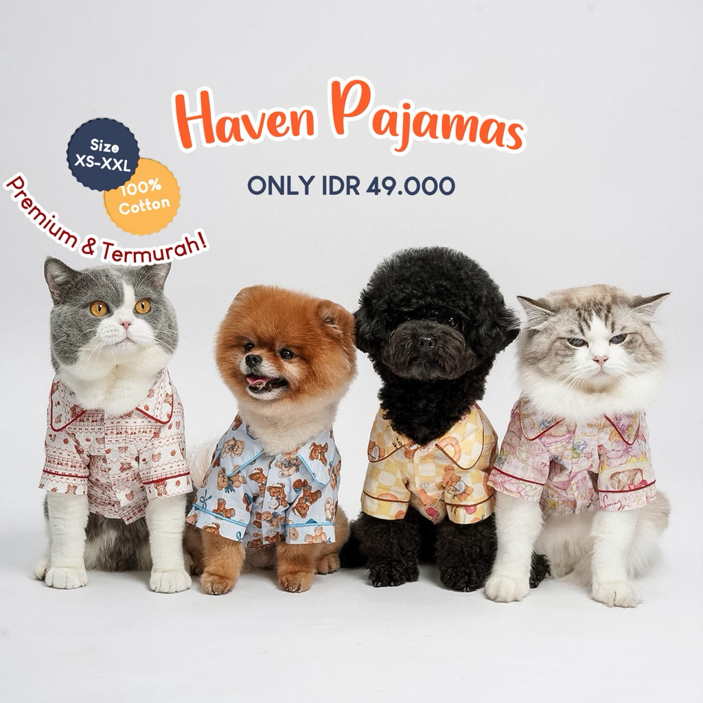 Pawlovin - Haven Pyjamas ชุดนอนสุนัขและแมว