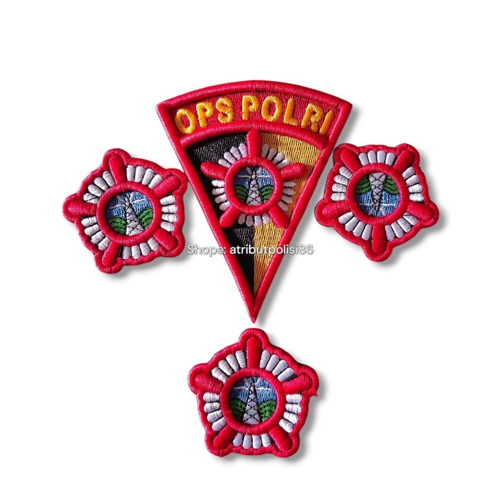 POLICE OPS LOGO - RAISED POLICE OPS EMBROIDERY - โลโก้ OPS POLICE