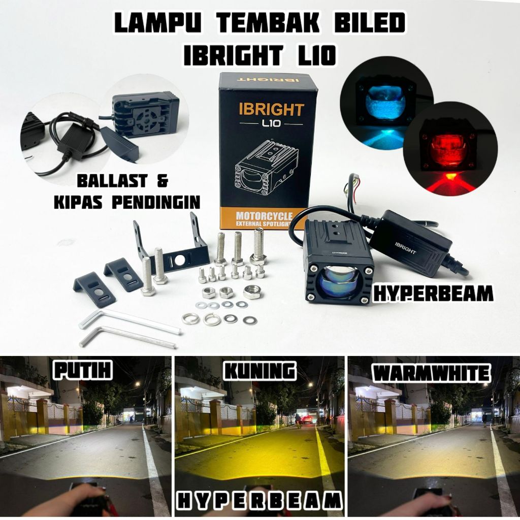 IBRIGHT L10 - Biled Blue LENSHOOTER LAMP