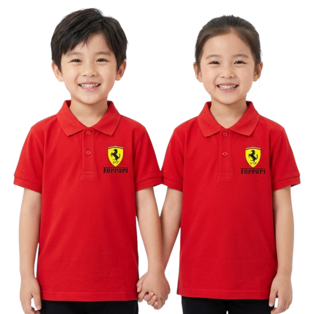 C&Ckids-เสื้อโปโลเด็ก/เสื้อโปโลเด็ก/เสื้อคอปกเด็ก/DTF LOGO (2-10 ปี) unisex