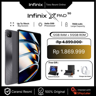[ Gratis Ongkir ] Infinix XPad 12+512GB LTE | Tab Tablet 11" 90Hz FHD+ | Garansi Resmi