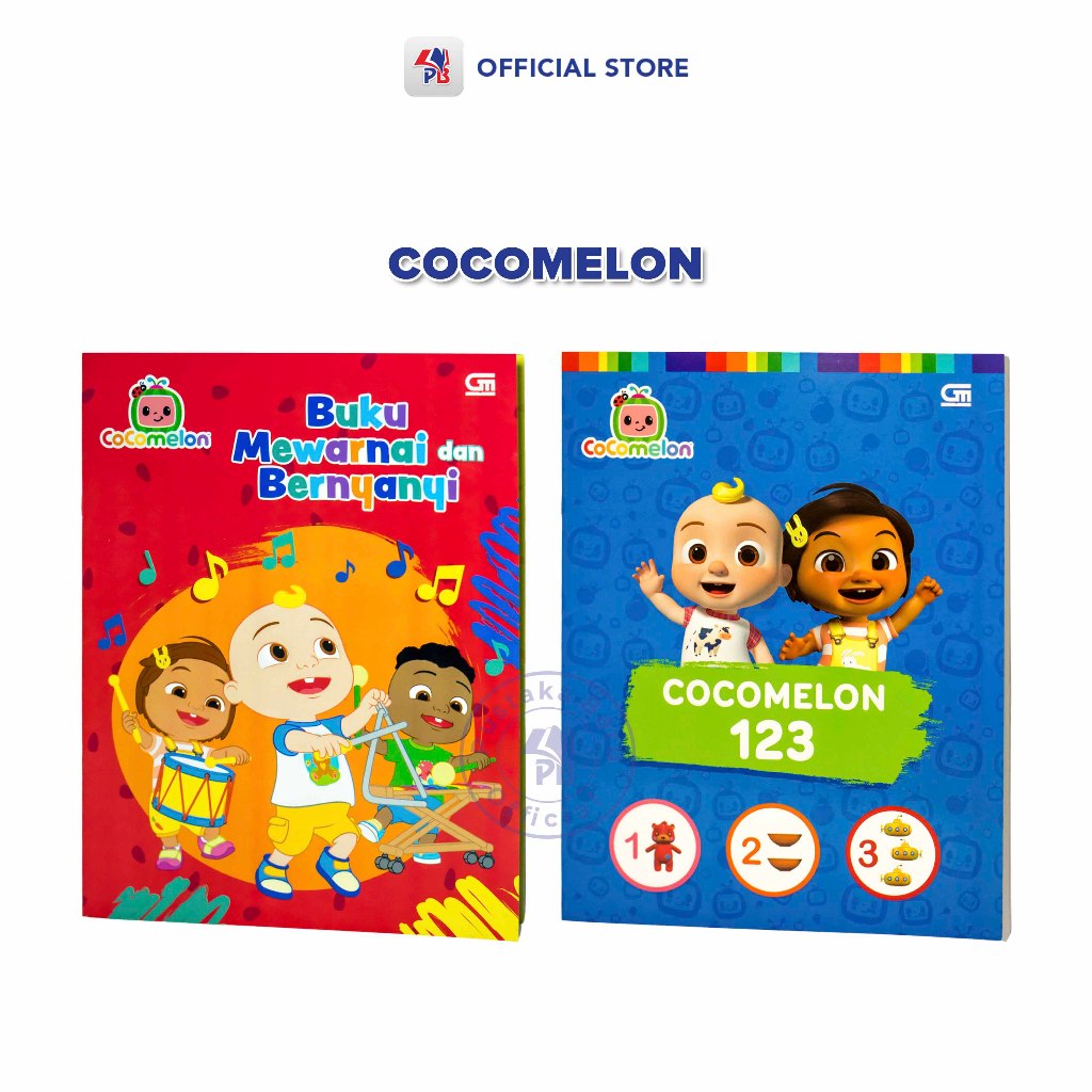 หนังสือกิจกรรมสําหรับเด็ก Cocomelon 123 และหนังสือระบายสีและร้องเพลง / GPU