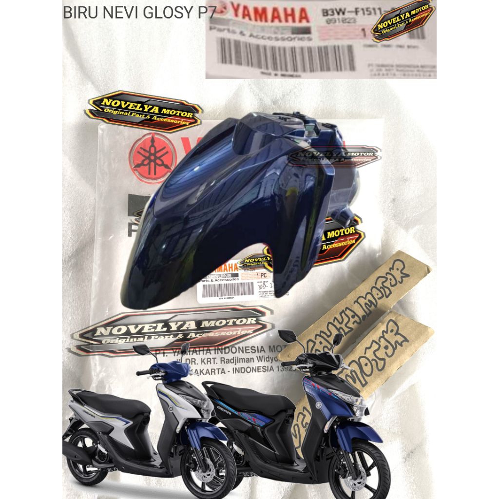 FRONT FENDER FRONT GEAR 125 BLUE NEVI DONGKER ORIGINAL B3W-F1511-00-P7