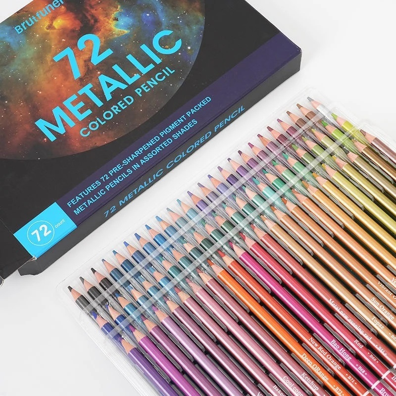 Brutfuner ดินสอสี METALLIC 72 สี / สี METALLIC 72 สี
