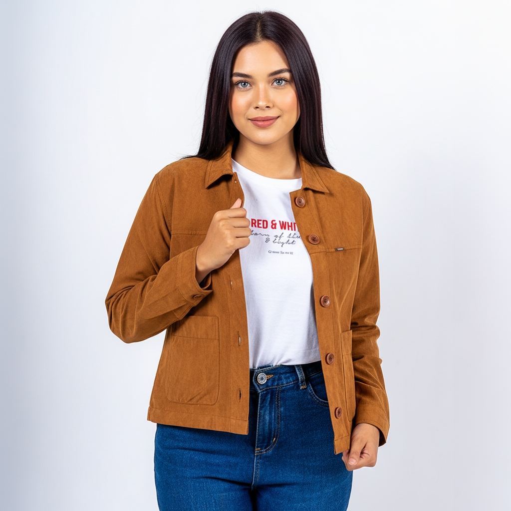 [CLEARANCE] Special Live C2 Coole Brown Crop Outer Women