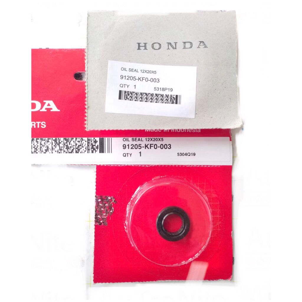 ซีลน้ํามัน ปั๊มน้ํา 12x20x5 91205-KF0-003 เดิม Honda CS One Sonic 125 Supra GTR CBR CB 150 X CRF 250