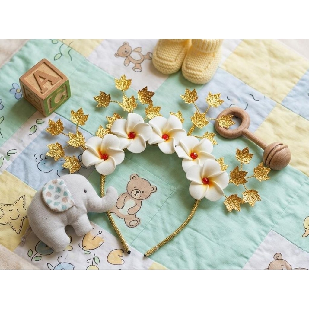 LUXURY FRANCISCCO FLOWER HEADBAND CROWN