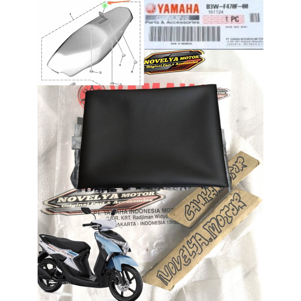 ฝาครอบที่นั่ง COMP ฝาครอบที่นั่ง MIO GEAR 125 TH 2021-2024 ต้นฉบับ YAMAHA B3W-F470F-00