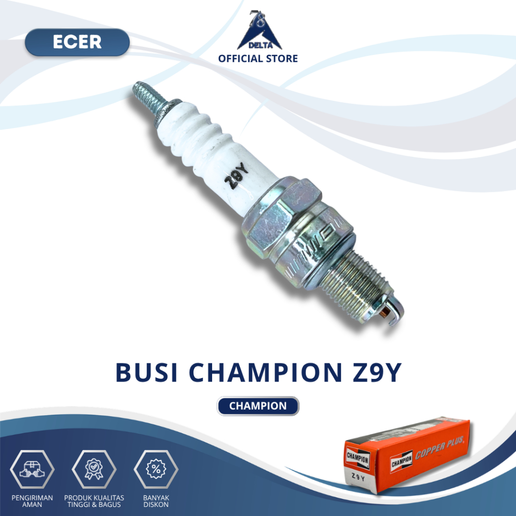 [ ขายปลีก ] CHAMPION Z9Y SPARK PLUG - Champion Z9Y (SHORT) หัวเทียนสําหรับ Grand/Supra/Mio/Jupiter Z