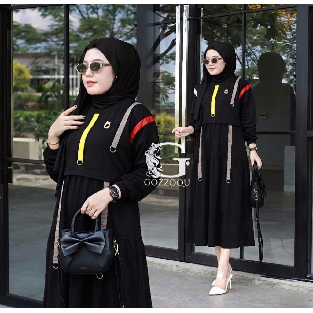 KAREN MIDI DRESS COMBAD โดย GOZZO