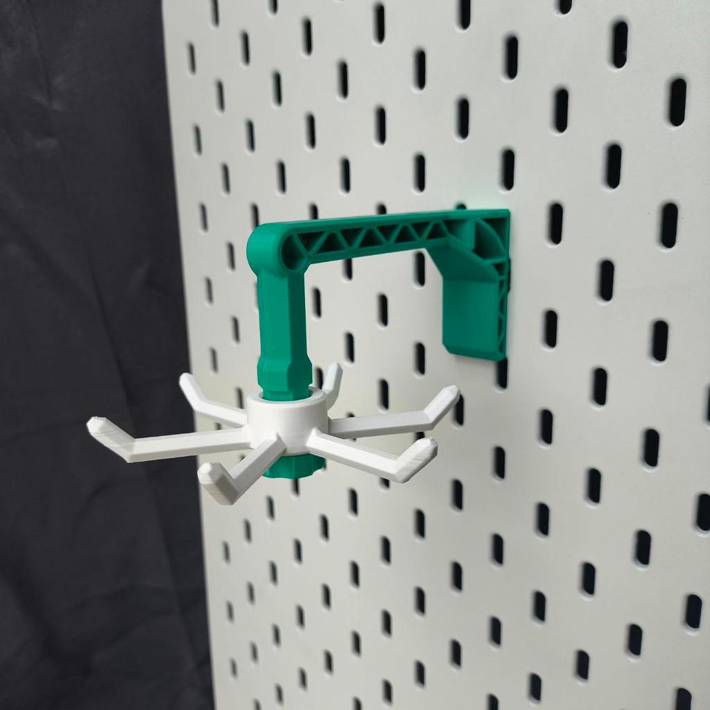 GANTUNGAN ตะขอ Pegboard หมุนได้ - ไม้แขวนเสื้อ Pegboard หมุนได้ 360 องศา - ตะขอ Pegboard หมุน