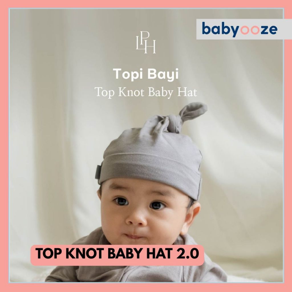 LITTLE PALMERHAUS TOP KNOT BABY HAT / BABY HAT