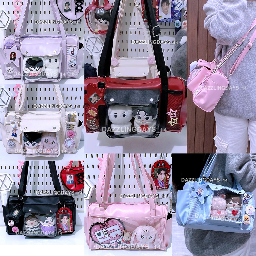 MERAH RORA KPOP ANIME PVC BAG / ITA BAG / PVC CONCERT BAG / TOTE BAG / CONCERT BAG / BLUE PINK BLACK
