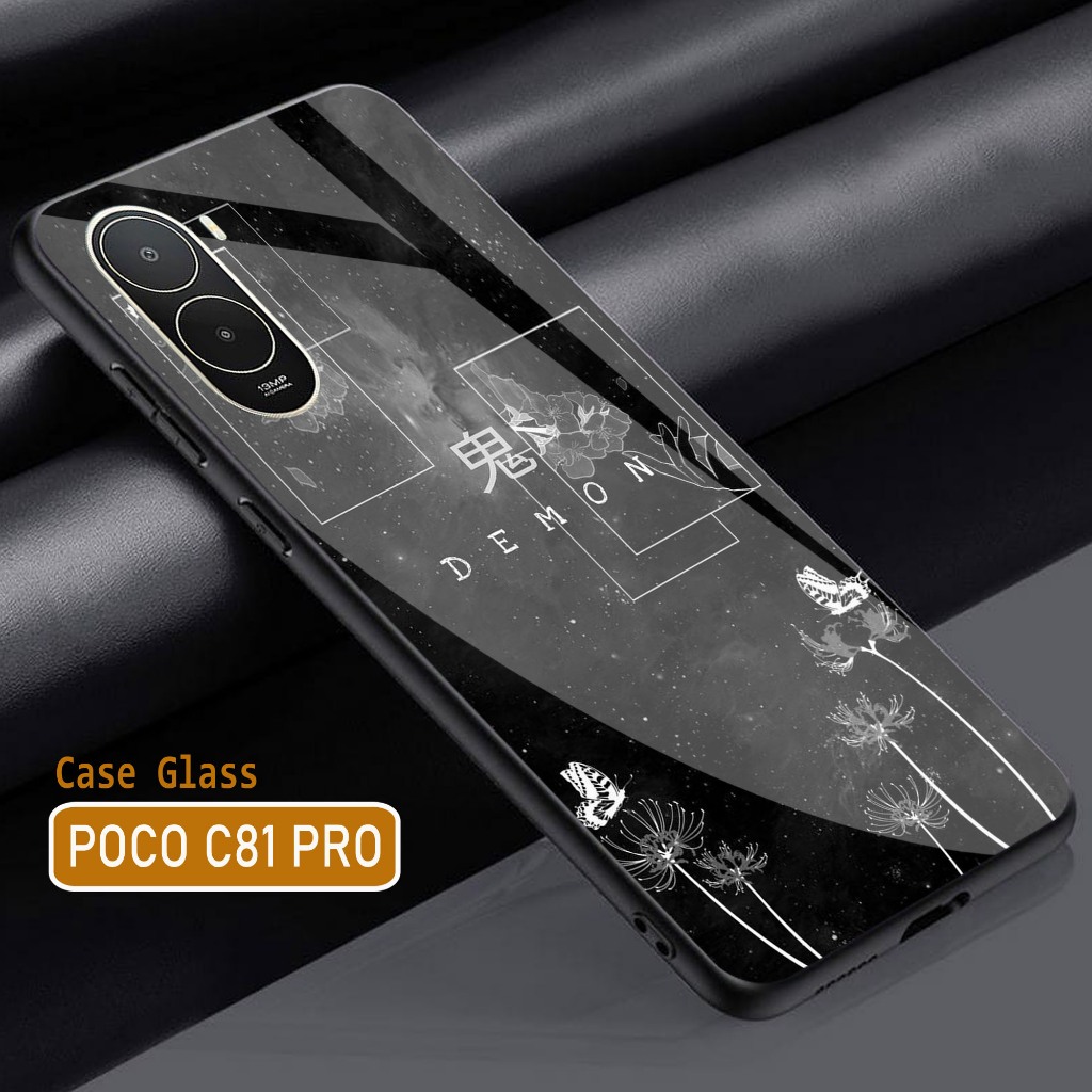 Softcase Glass Glitter Glass POCO C81 PRO - C81 PRO - POCO C81 PRO - ใหม่ล่าสุด XIAOMI - C81 PRO 202