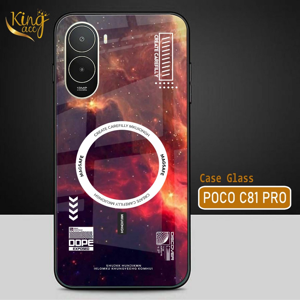 HP Glitter Glass เคสโทรศัพท์สําหรับ POCO C81/C81 PRO/C85X - POCO C81/C81 PRO/C85X เคสโทรศัพท์ - K51