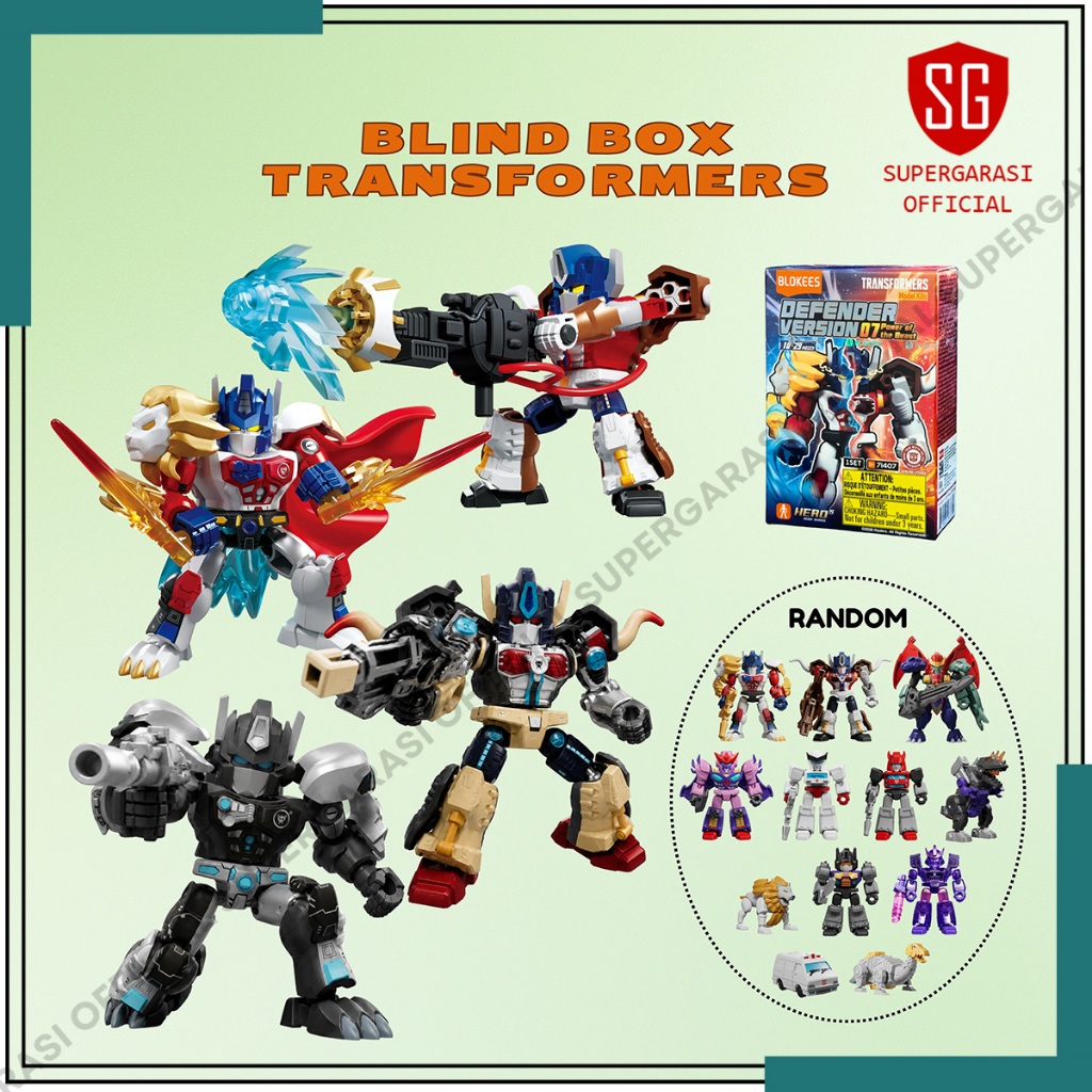 Blokees Blind Box Action Figure Transformers Galaxy Defender Version 07 Shining Model Kits 71407