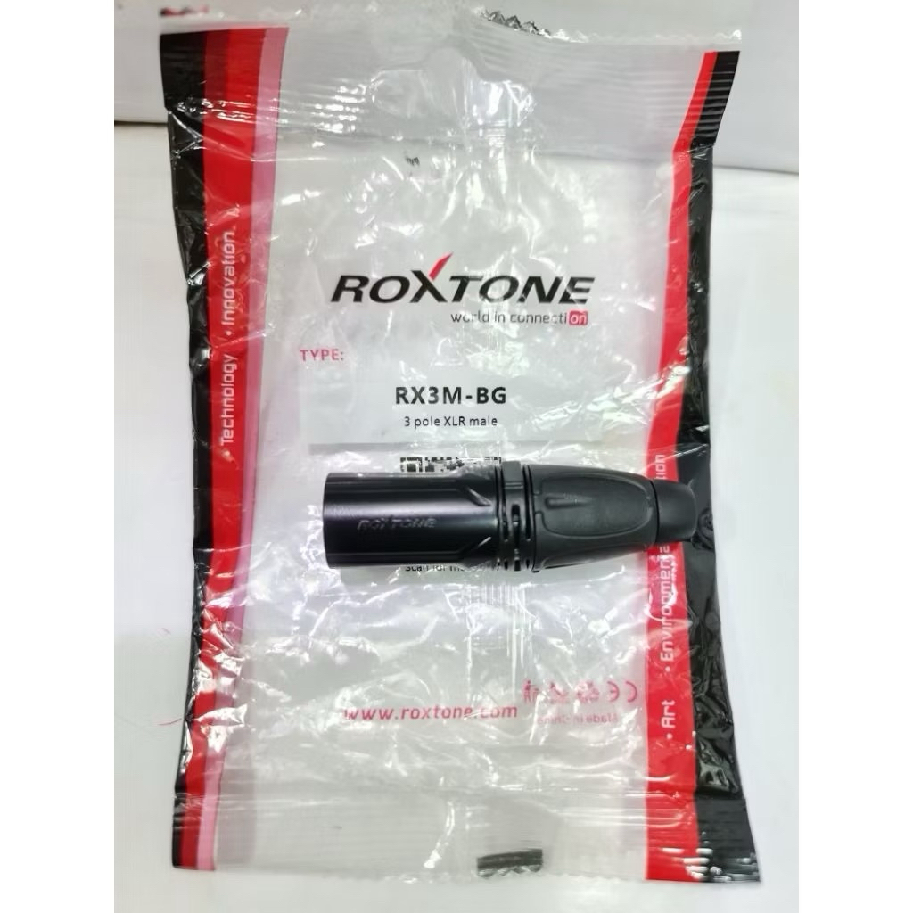 [ROXTONE]JACK CANON XLR MAN ROXTONE RX3M-BG/JACK CANON MEN ROXTONE BLACK