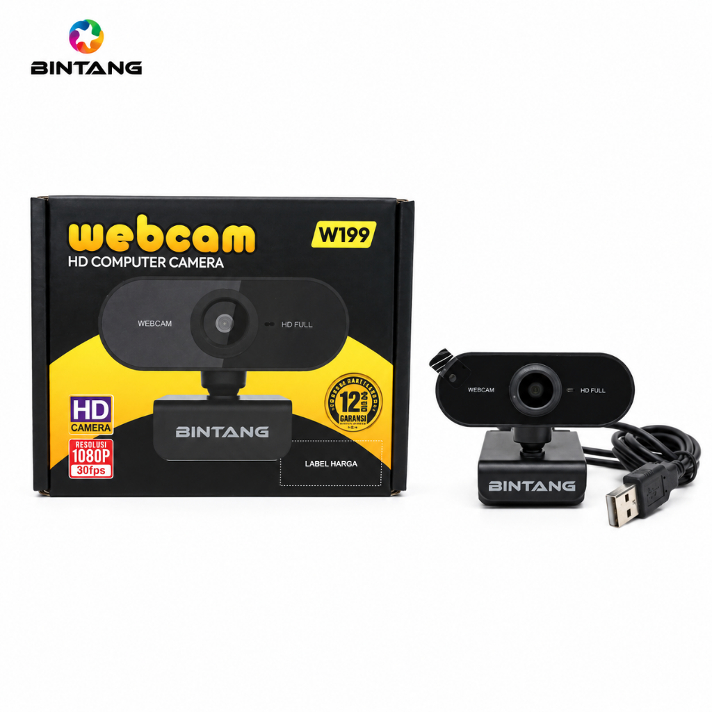 WEBCAM CAMERA HD BINTANG W199 1080P