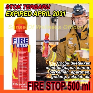 FIRE STOP EXTINGUISHER APAR MINI SPRAY RACUN ALAT PEMADAM API KEBAKARAN RINGAN PORTABLE MOBIL DAPUR RUMAH PROMO BRAKET ORIGINAL TANGAN PERTAMA IMPORTIR FOAM FIRESTOP