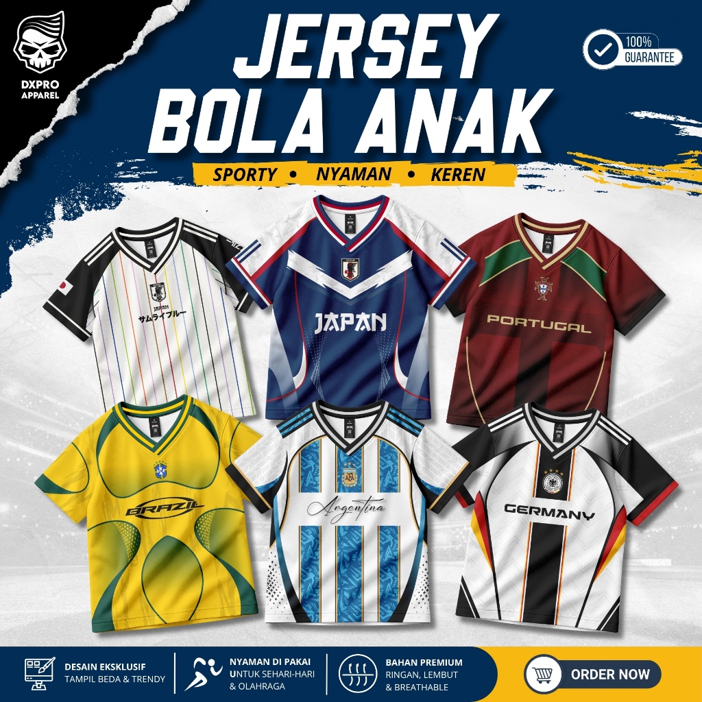 DXPRO - เสื้อฟุตบอลเด็ก Fantasy Collection Sport Pildun - วัสดุ Dryfit เย็น สบาย - การพิมพ์เต็มรูปแบบของกีฬาระเหิดอินเทรนด์