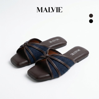 MALVIE - M011 Sandal Wanita Model Slip On Flat Casual Daily