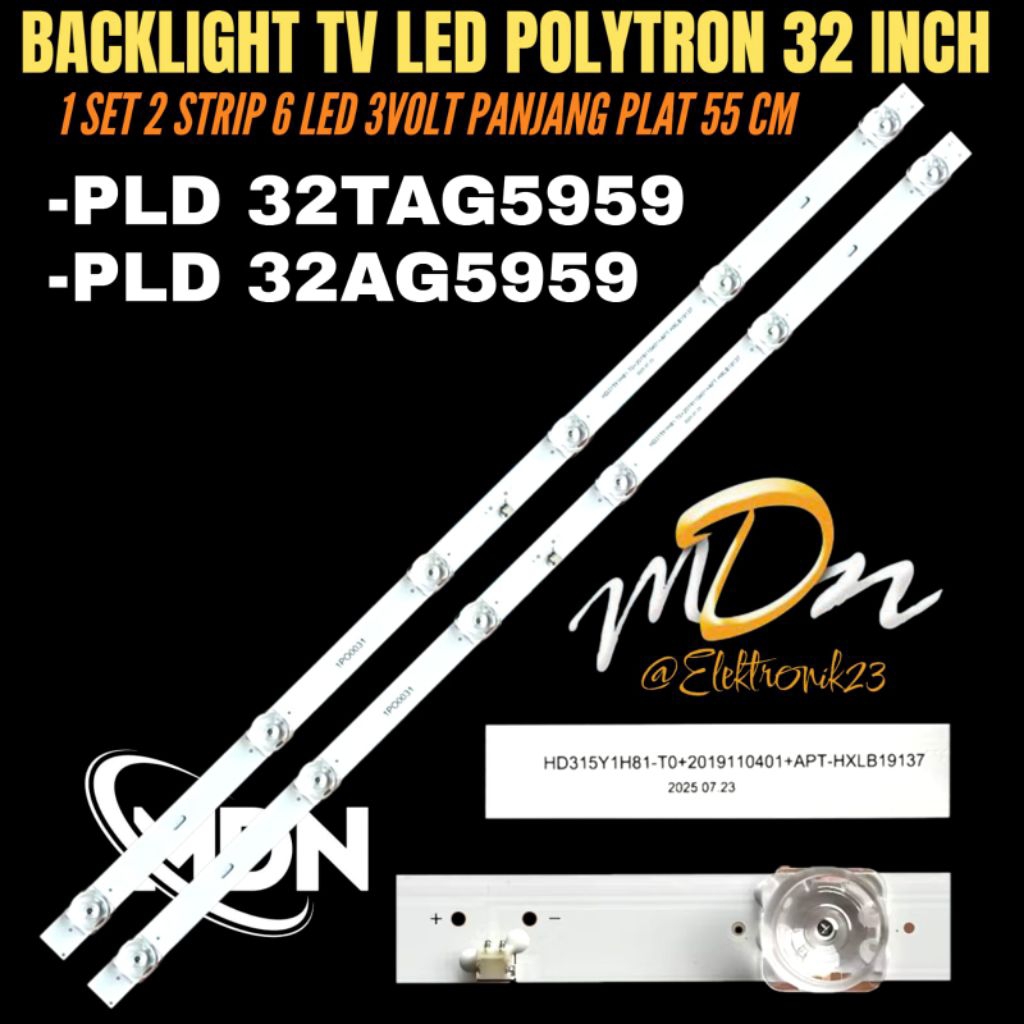 POLYTRON 32 INCH LED TV BACKLIGHT PLD-32TAG5959- PLD-32AG5959 POLYTRON 32 INCH TV BACKLIGHT