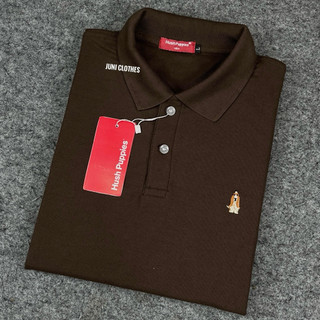 JUNI POLO~Baju Polo Kerah Unisex Grade A Elegant Logo Bordir H*SH PUPPI*S