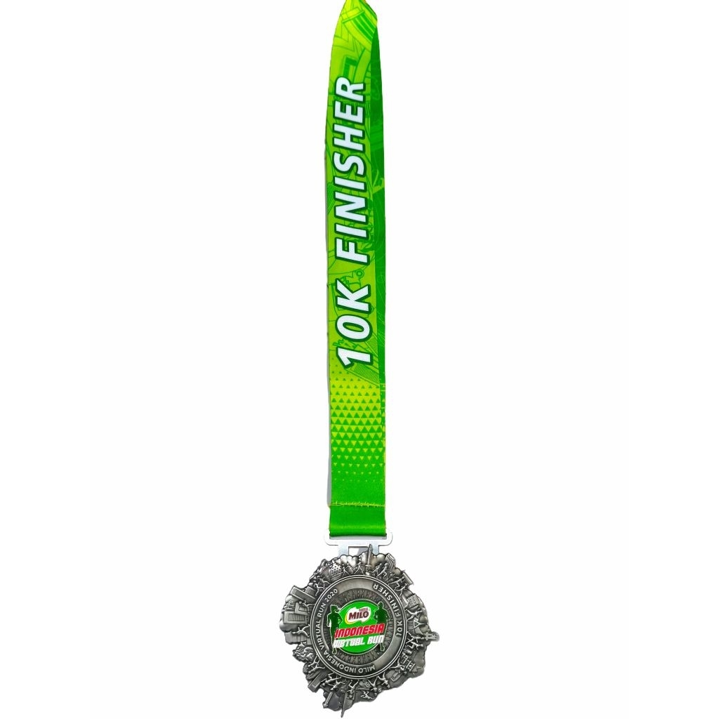 Milo Indonesia Virtual Run 2020 Running Event Finisher Medal - Spin Medal