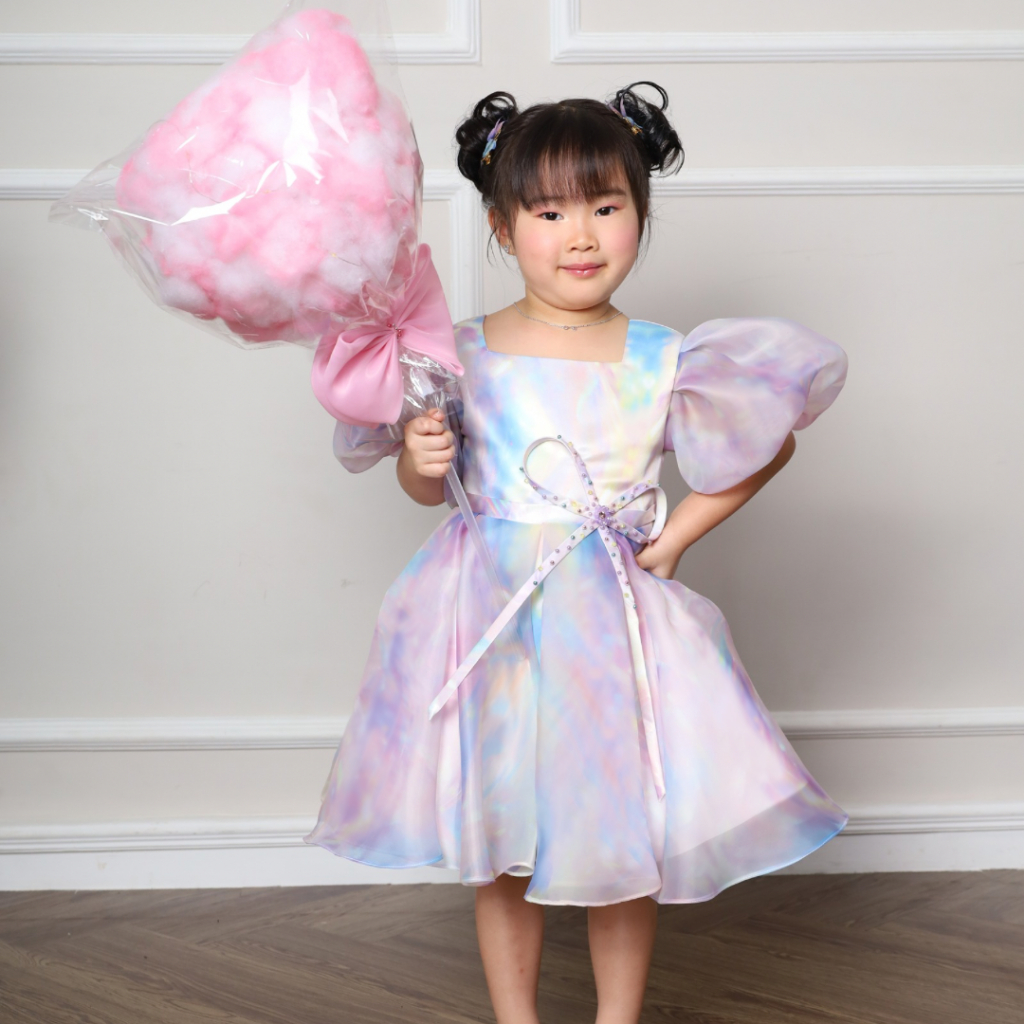 DAHLIA 078 RAINBOW (ONLY AVAILABLE SIZE 1YO - 4YO) GIRLS DRESS