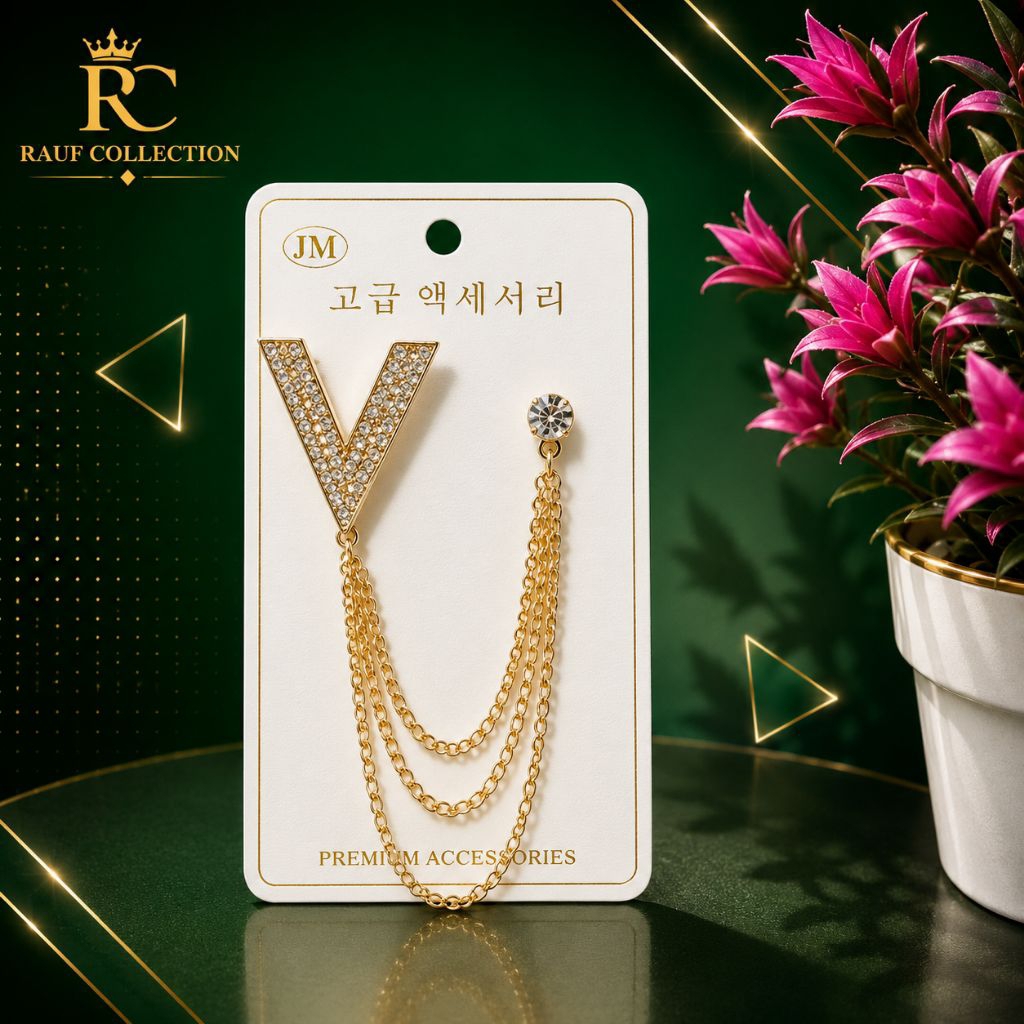 KEBAYA CHAIN BROOCH ONE SET CHAIN BROOCH JACKET CHAIN BROOCH ใหม่ RC BROOCH SUITABLE สําหรับผู้ชายและผู้หญิง