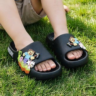 FUFUFA 2026 Minecraft/Sandal Anak (Model Anak Laki-laki)/Anti-selip dan Senyap/Musim Panas
