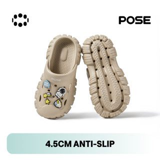 [Livestream]POSE Pioneer Clogs sandal Anti-selip Nyaman Bernapas menambah tinggi badan Sol tebal dalam di luar ruangan bepergian pria dan wanita pasangan Santai kualitas Dingin musim panas Tren 2026 Produk baru Sendal Karet P2244628XH