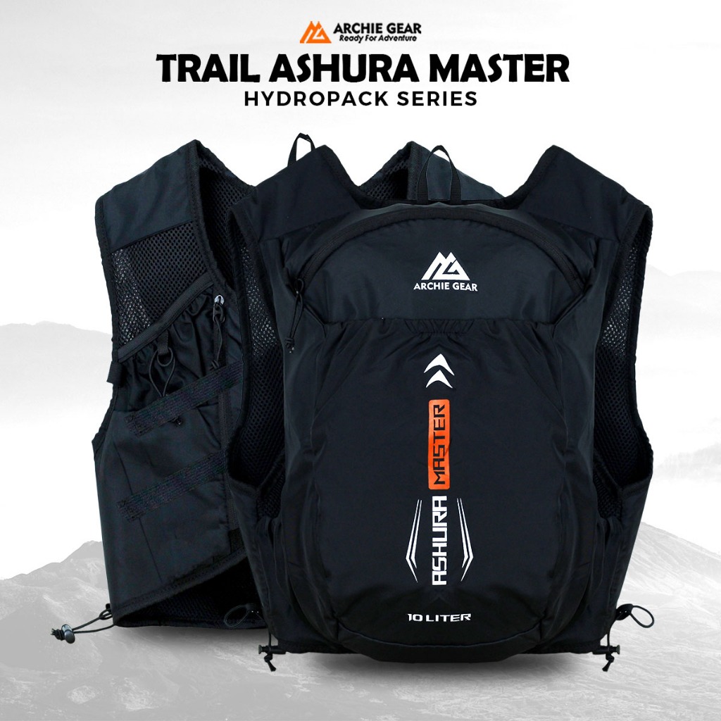 ARCHIE GEAR Hydropack Vest Bag TRAIL ASHURA MASTER 10 ลิตร Trail Running Mountain Climbing Tektok Hi