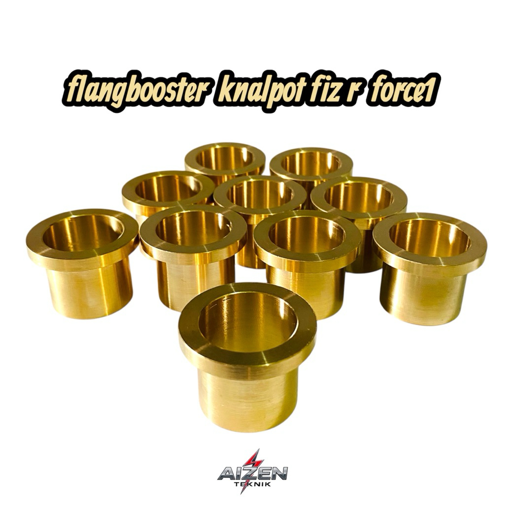 FlangBooster Fizr Force1 F1Zr EXHAUST GASKET วัสดุทองเหลืองเต็ม PERPAK ไอเสีย 2 จังหวะ