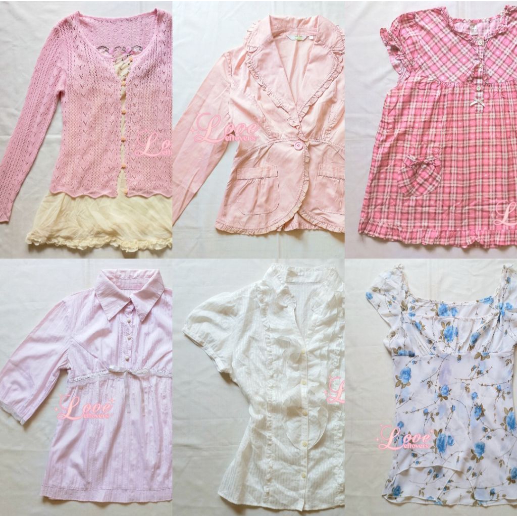 (อัปเดต 15 พ.ค.) รักเหลือ 2 | Coquette Babydoll Milkmaid Mori Kei Cami Tanktop Y2K Vintage Mori Kei 