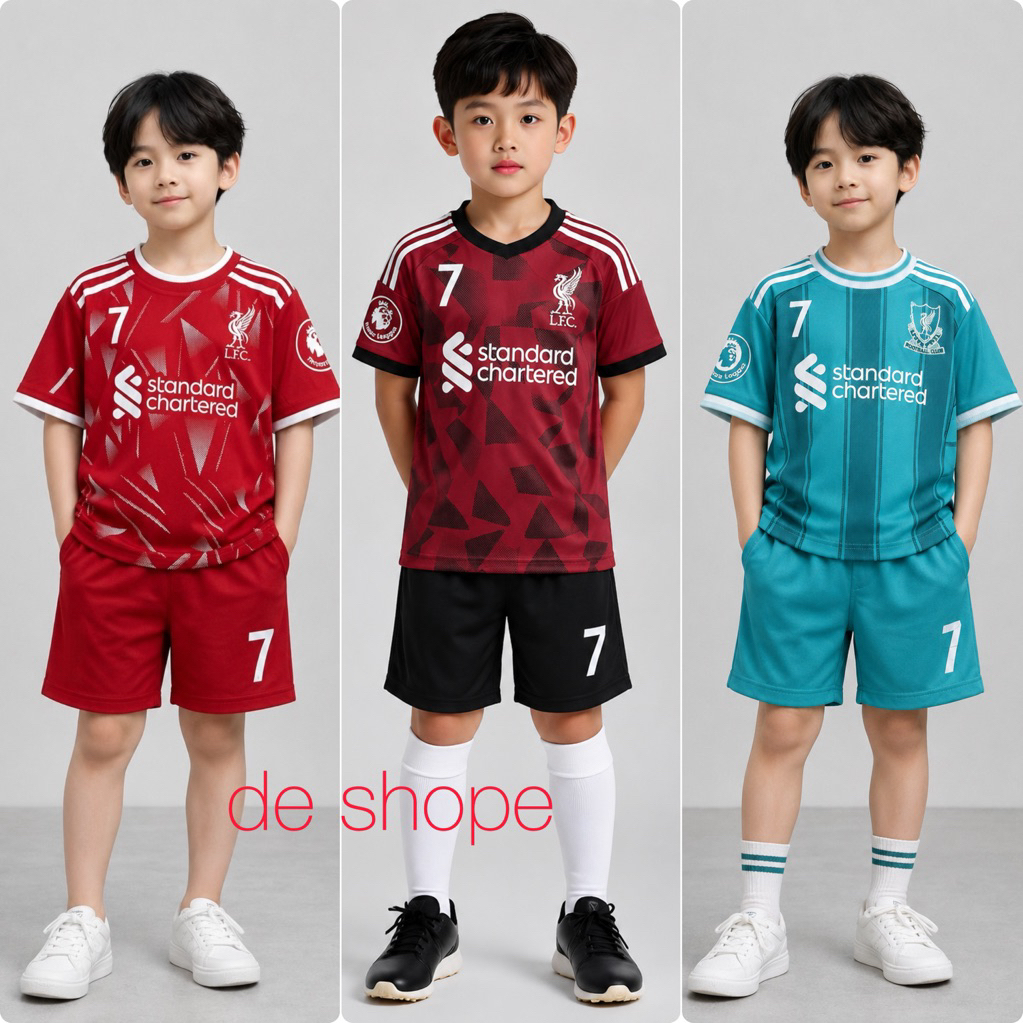 ชุดเสื้อฟุตบอล เวียร์ทซ์ 1 ถึง 14 ปี เสื้อฟุตบอลโลโก้ปักคุณภาพ