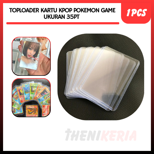 35PT Toploader Card Photo Holder Kpop Pokemon Game Top Card Holder Trading Card