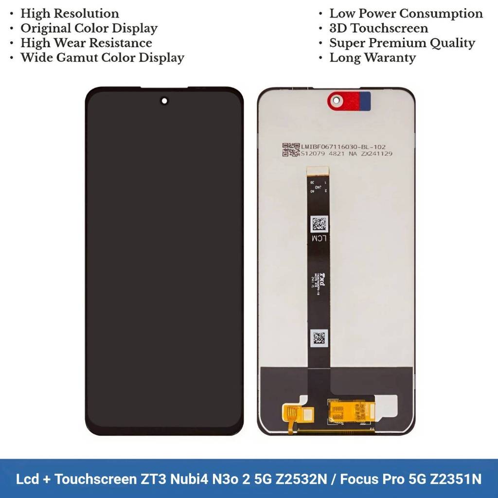 Lcd + หน้าจอสัมผัส ZTE Nubia Neo 2 5G Z2532N / Focus Pro 5G Z2351N
