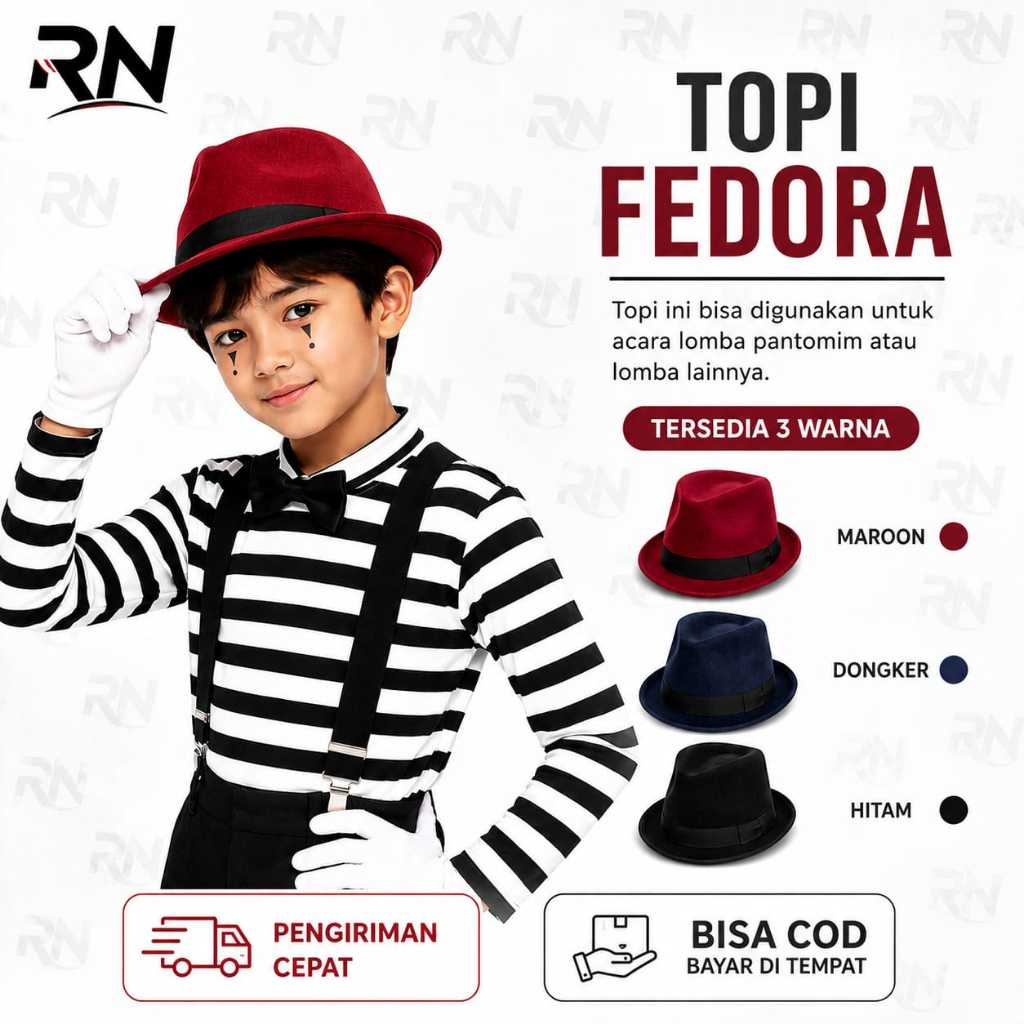 CHILDRENS CAPLIN HAT BOWLER FEDORA CHAPLIN HAT PLAIN