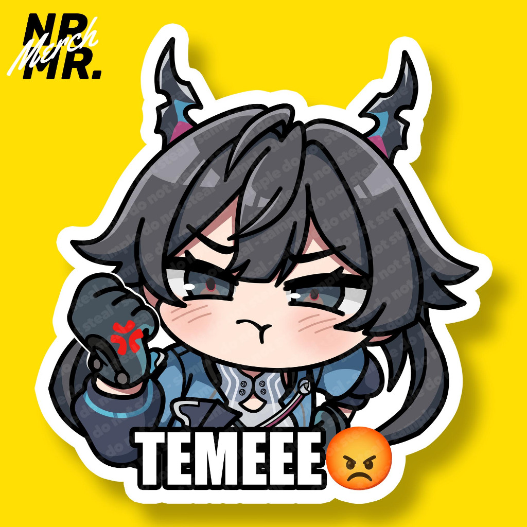 Chen Qianyu "TEMEE" Arknights Endfield Chibi Fanmade สติ๊กเกอร์