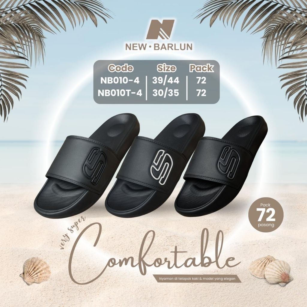 NEW-BARLUN NB-010-4 รองเท้าแตะล็อปผู้ชายรุ่นพรีเมี่ยม