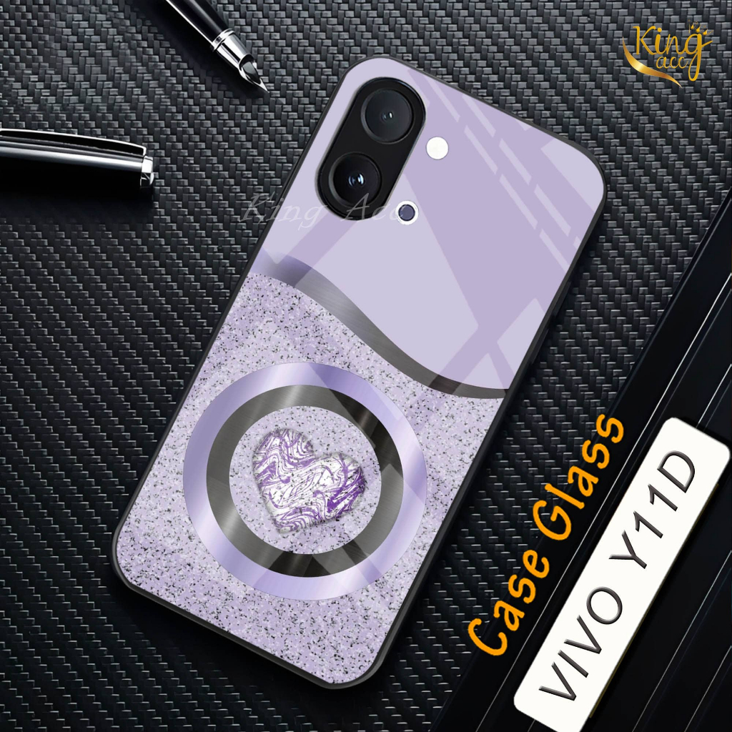 HP Glitter Glass เคสโทรศัพท์สําหรับ Vivo Y11D - เคสโทรศัพท์ Vivo Y11D - K100