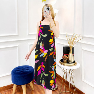 NAYA_FASHION_id Dress Tanktop Daster Panjang Wanita - Cocok untuk Santai atau Tidur