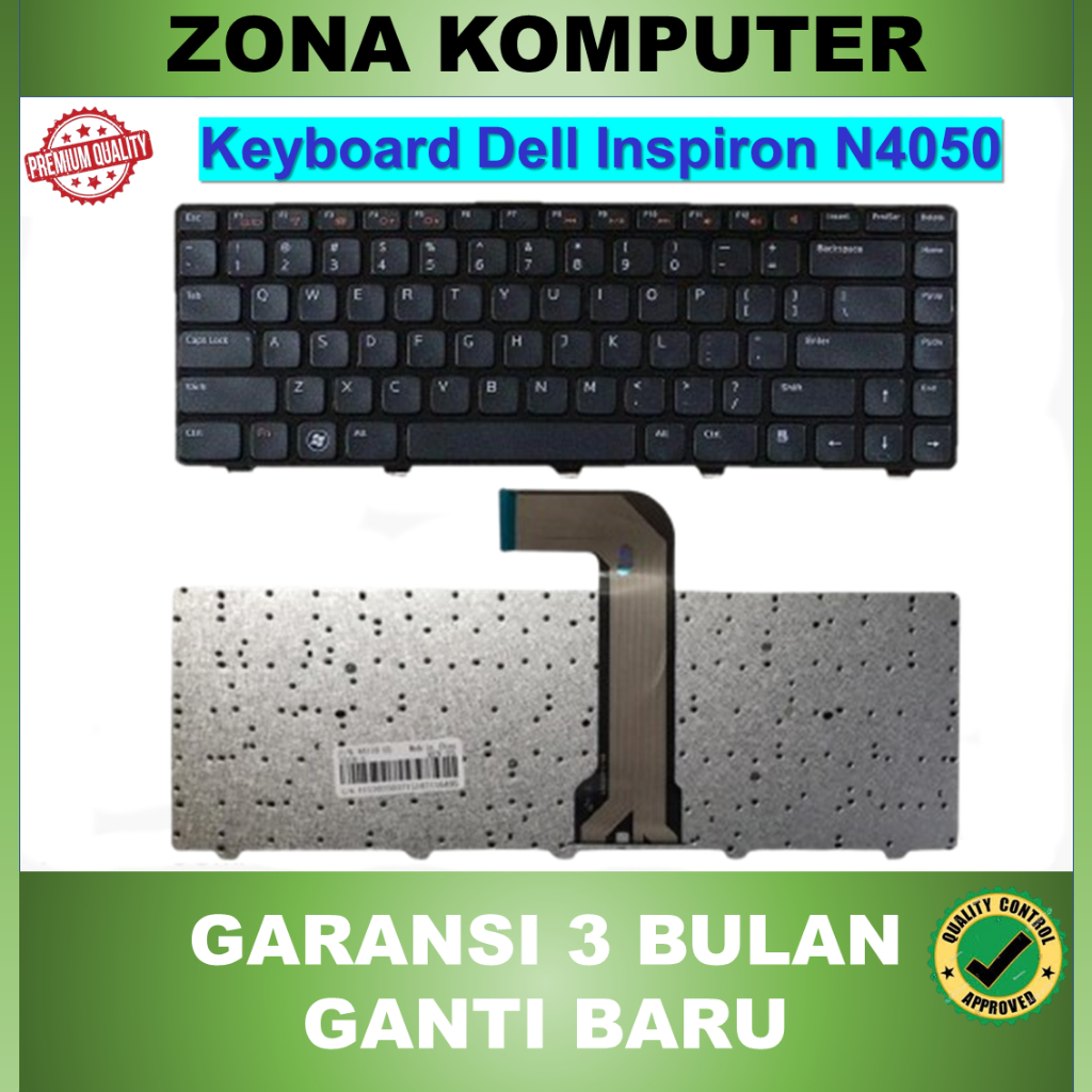 DELL N4040 N4050 N50 N4110 M40 1540 3550 3450 คีย์บอร์ดสีดํา