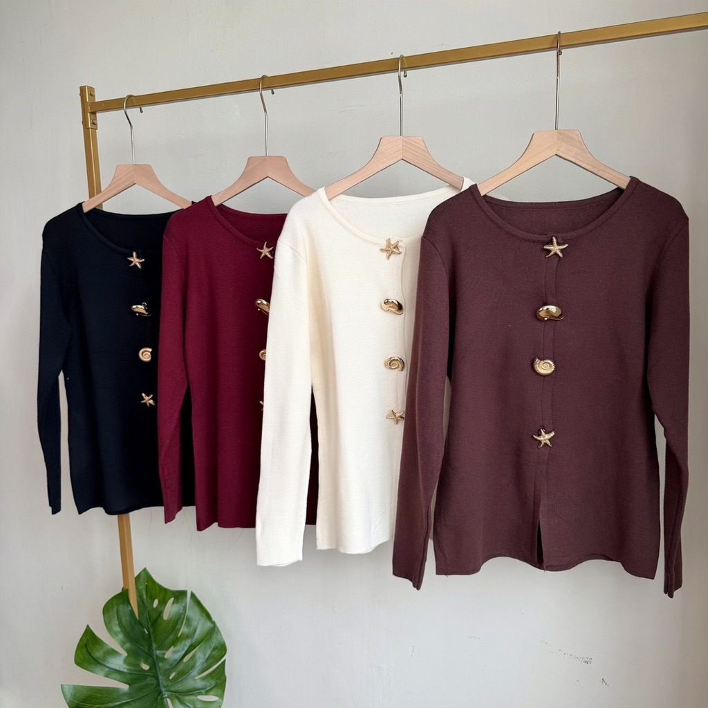 Phelia Peplum Top Knit Premium | ไหมพรมซุปเปอร์ไฟน์ | ตัวกดบนตัว |ถักนําเข้าพรีเมี่ยม | พรีเมี่ยม ถั