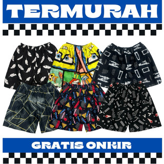 paket boxer kolor motif pria wanita celana pendek dewasa