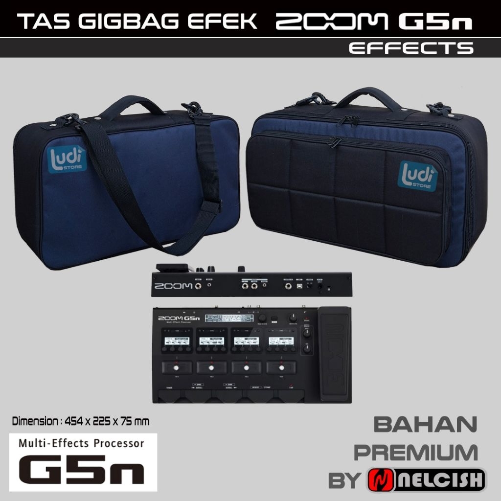 Softcase กระเป๋า Gigbag Zoom Effect G5N Multi-Effect โปรเซสเซอร์สําหรับกระเป๋ากีตาร์กรณี Effects ZOO