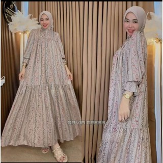 Rania Gamis Dress Bahan Rayon Diamond Grade A Kancing Depan Busui Friendly Wanita Kekinian