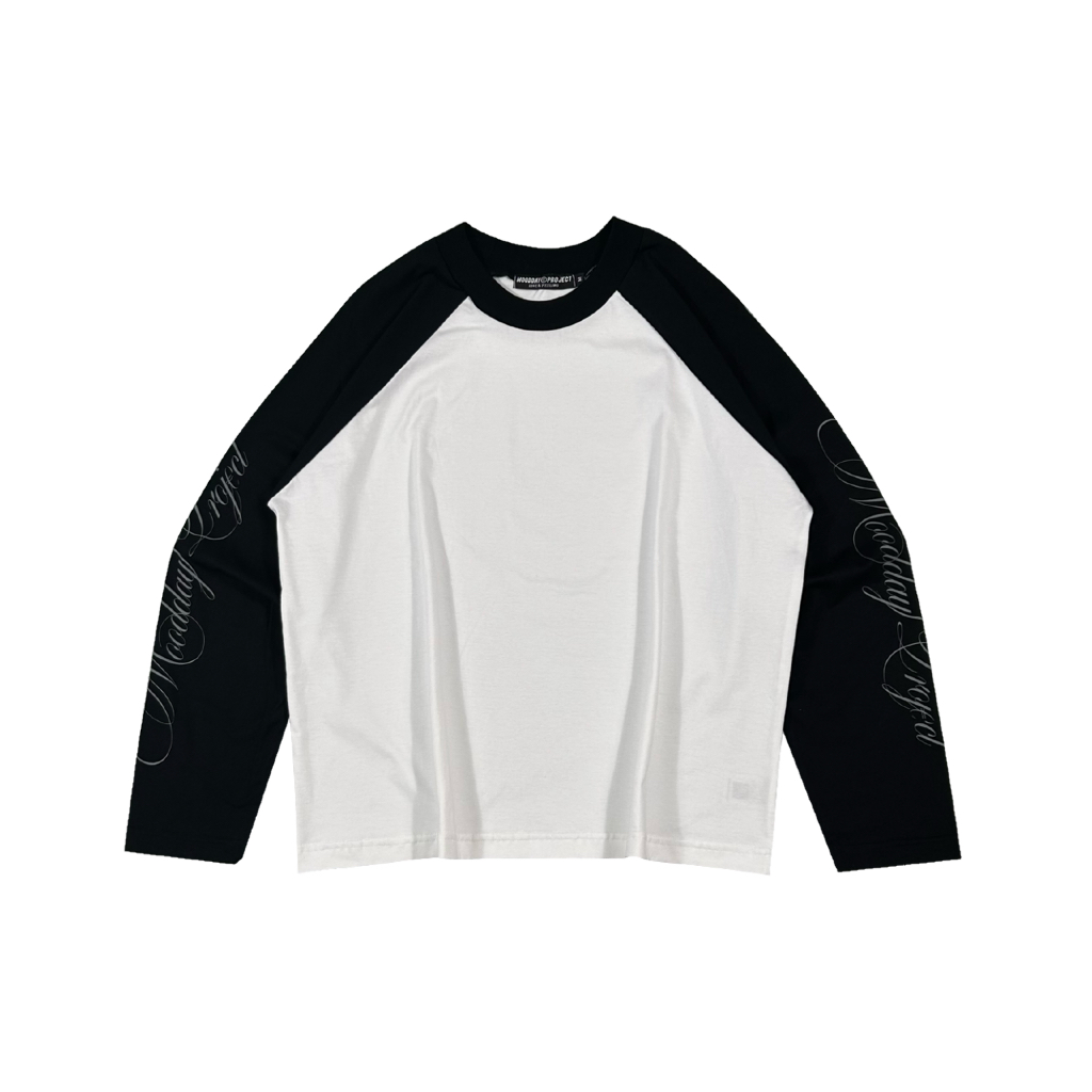 RAGLAN LONGSLEEVE BOXY GLORY BLACK RAGLAN BOXY MOODDAY PROJECT เสื้อยืด